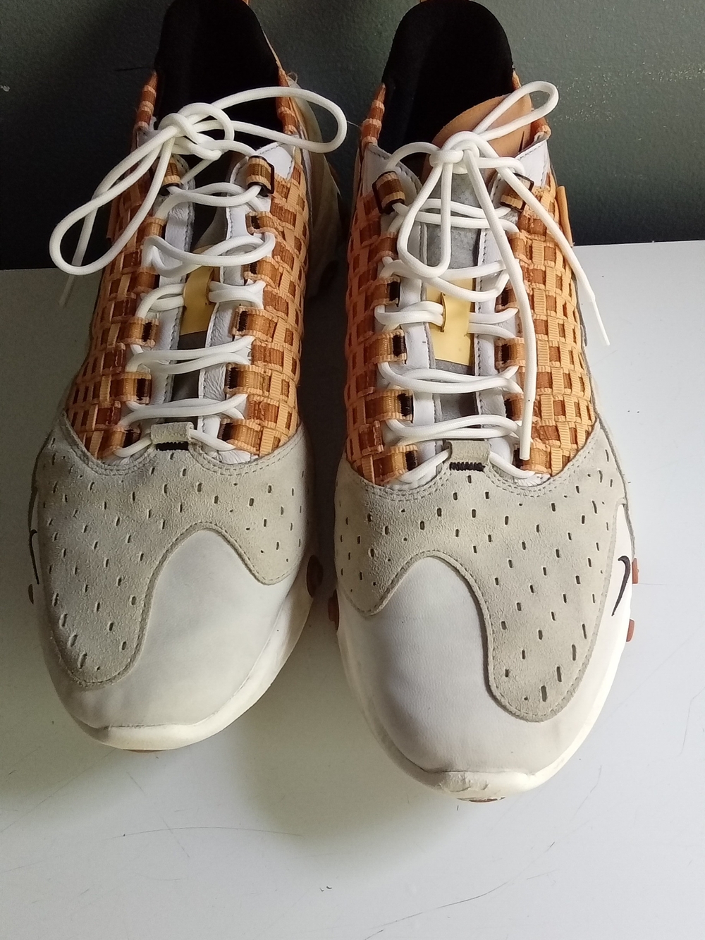 Nike React Sertu THE10TH Mens Sneakers Tan Grey White AT5301-001